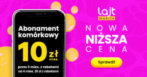 nowa niższa cena abonamenty w lajt mobile