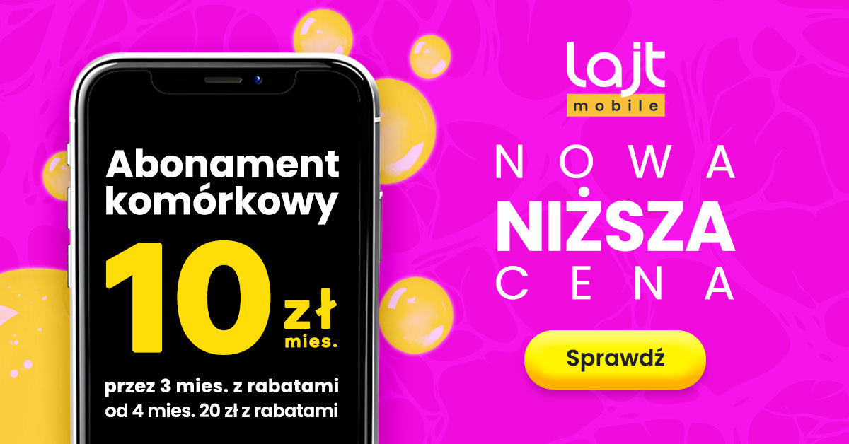 nowa niższa cena abonamenty w lajt mobile